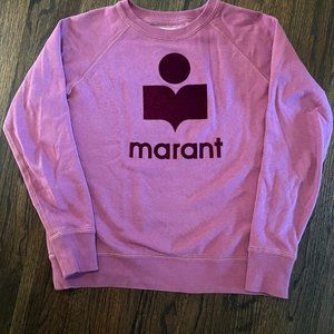 Marant etoile logo printed crewneck sweatshirt